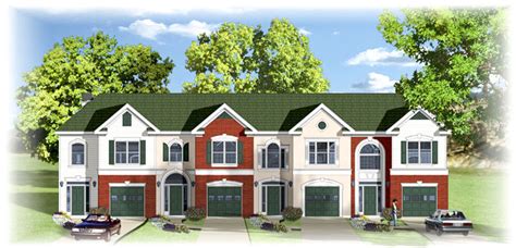 multi family house plans fourplex